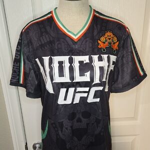NEW Men's Size S UFC Noche Futbol Soccer Jersey Black 2024 Snake The Sphere